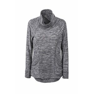 Athleta Techie Women's XS Cowl Neck Sweatshirt Gray Athleisure Yoga Thumbholes